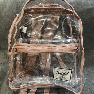 Herschel Clear Backpack XL with Pink Trim